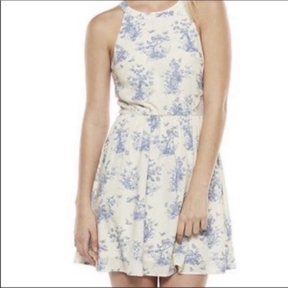 Disney Dresses & Skirts - Cinderella Disney Floral Tree Nature Print Lace Sleeveless Dress White Blue Med